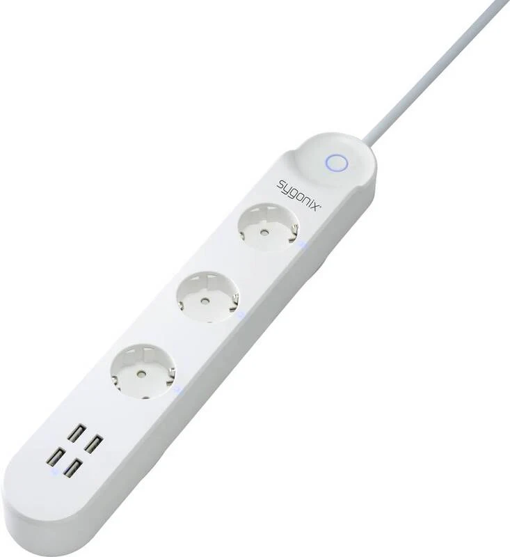 B-Ware Sygonix WiFi Steckdosenleiste App steuerbar Mehrfachsteckdose SIEHE TEXT/FOTO835