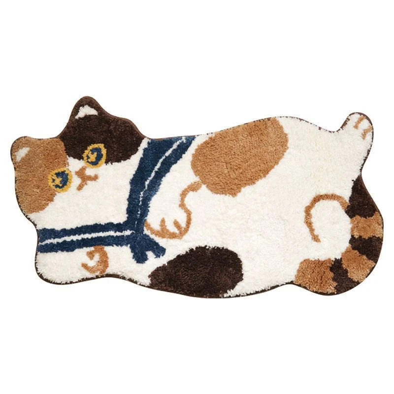 Katzenförmige dekorative Fußmatte