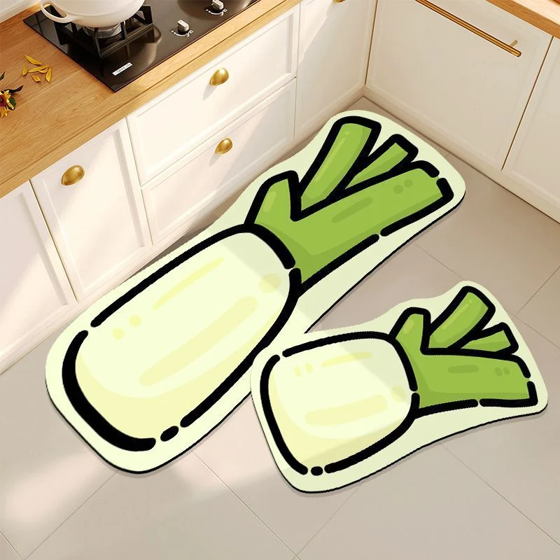 Cartoon Pepper Design Küchenteppich Set
