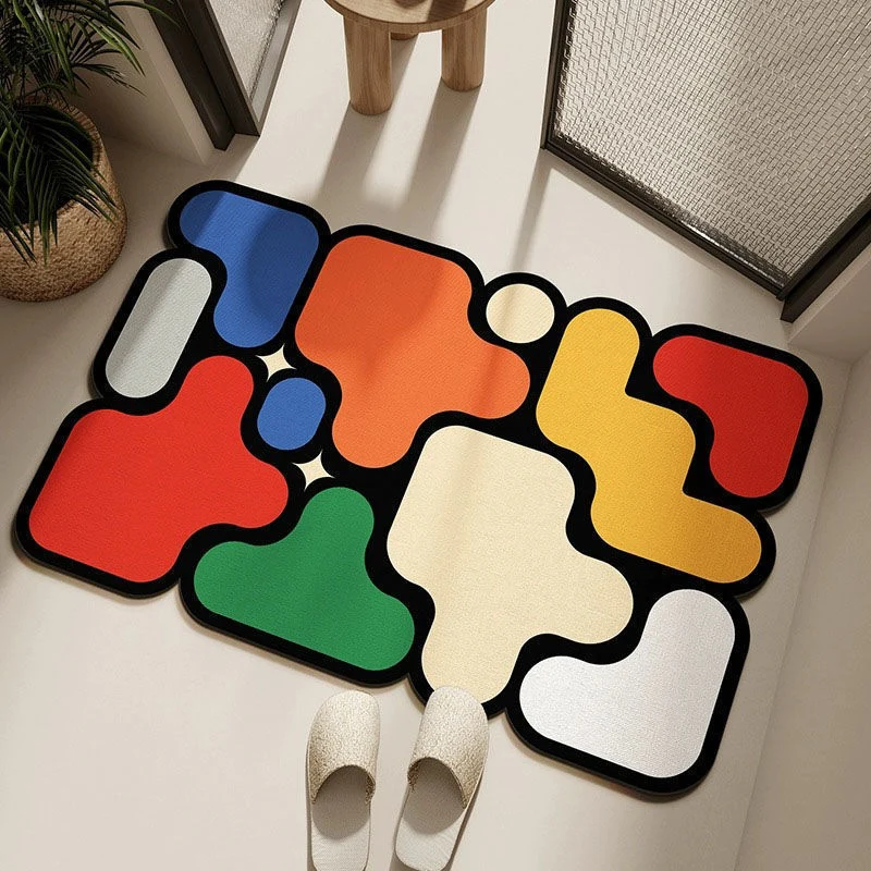 Abstrakter geometrischer Teppich