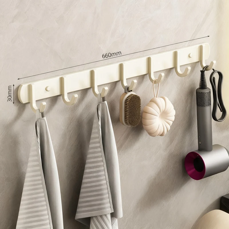 Starke Aluminium-Wandhaken mit Klebepads
