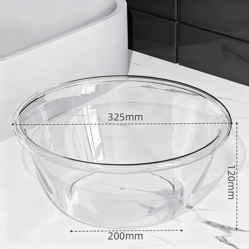 Kunststoff-Waschbecken, transparent, robust