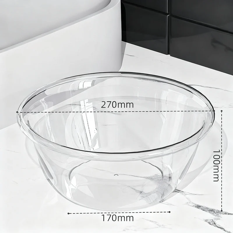 Kunststoff-Waschbecken, transparent, robust