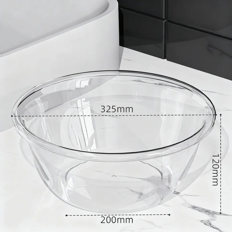 Kunststoff-Waschbecken, transparent, robust