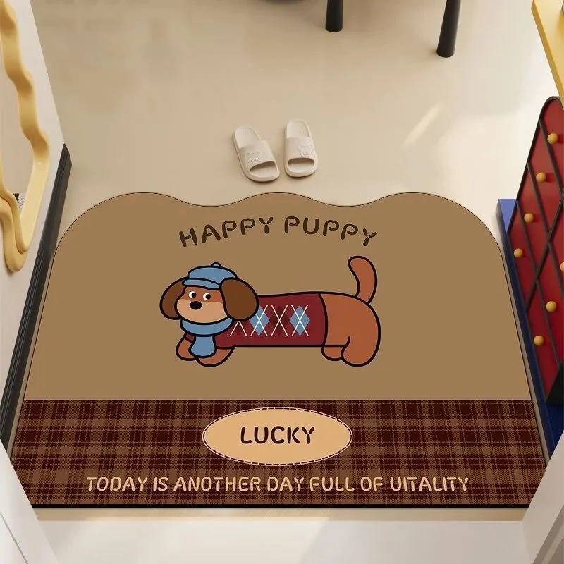 Verspielt Cartoon Hund-Thema Bereichsmatte