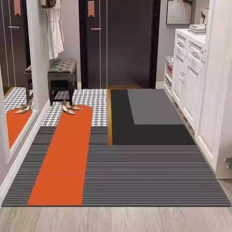 Modern geometrischer Eingangsbereich Teppich