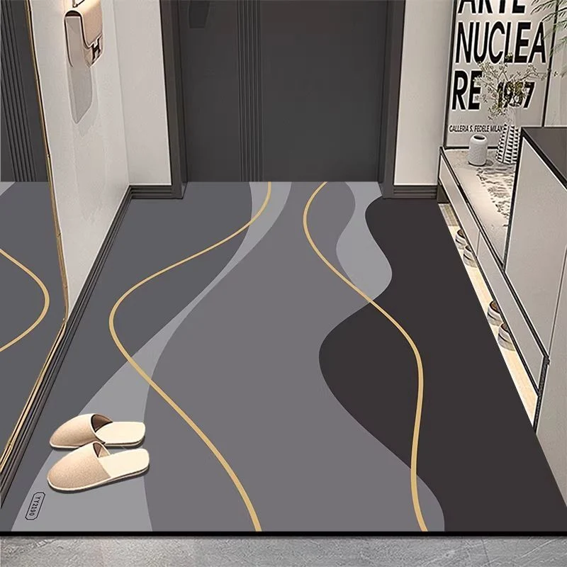 Modern geometrischer Eingangsbereich Teppich