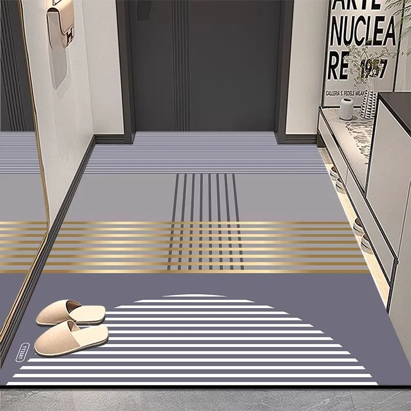 Modern geometrischer Eingangsbereich Teppich
