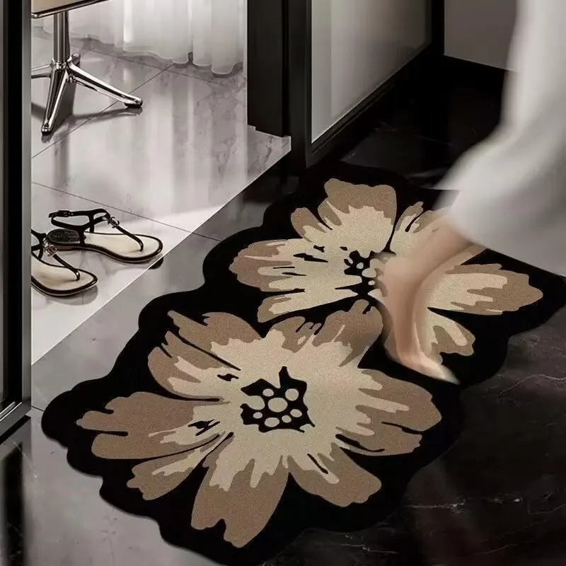 Blumenförmiger Teppich