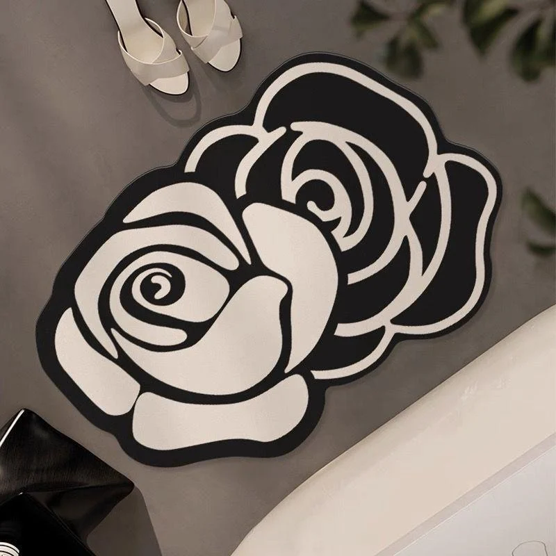 Blumenförmiger Teppich