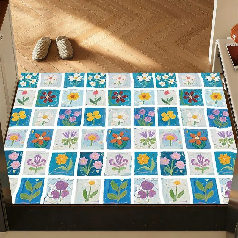 Dekorativer floraler Teppich