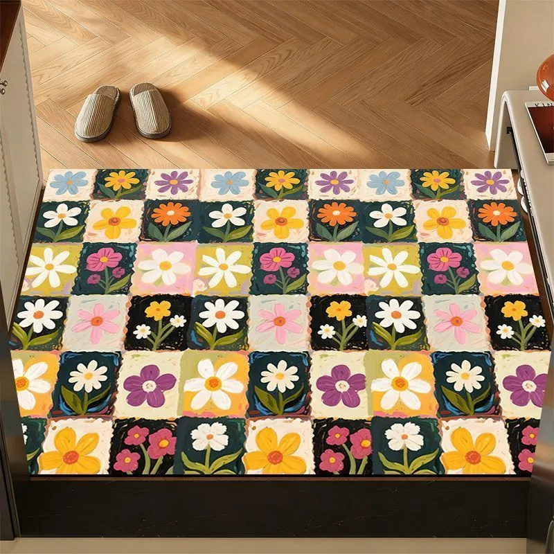 Dekorativer floraler Teppich