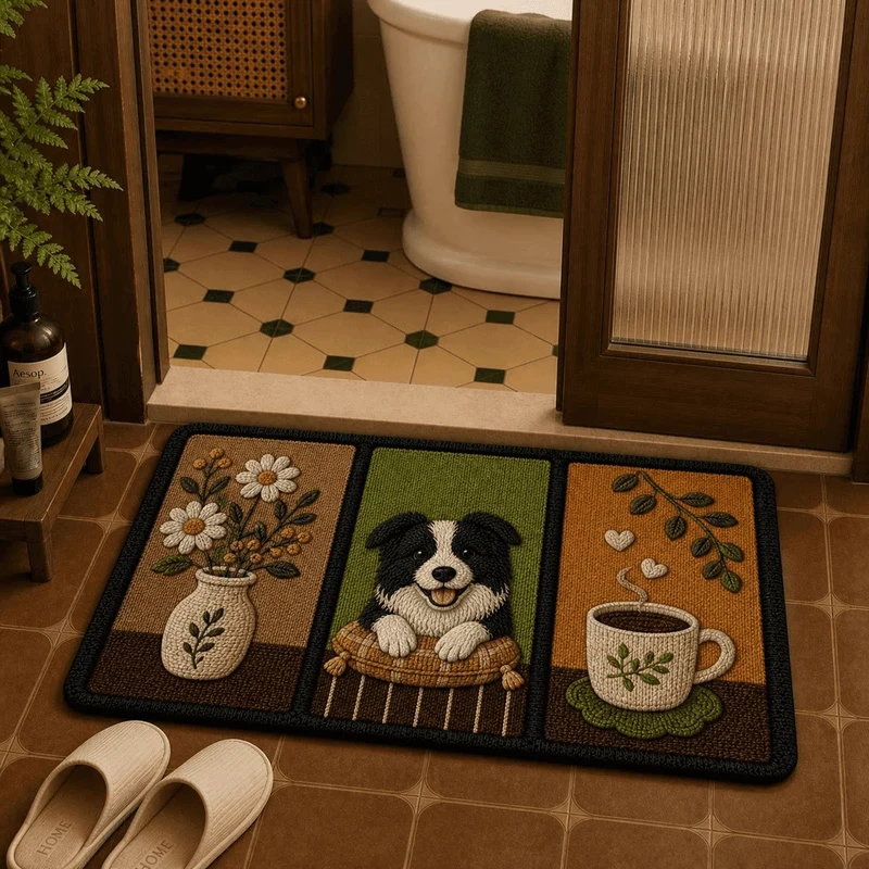 Dekorative Hunde-Themen-Bodenmatte