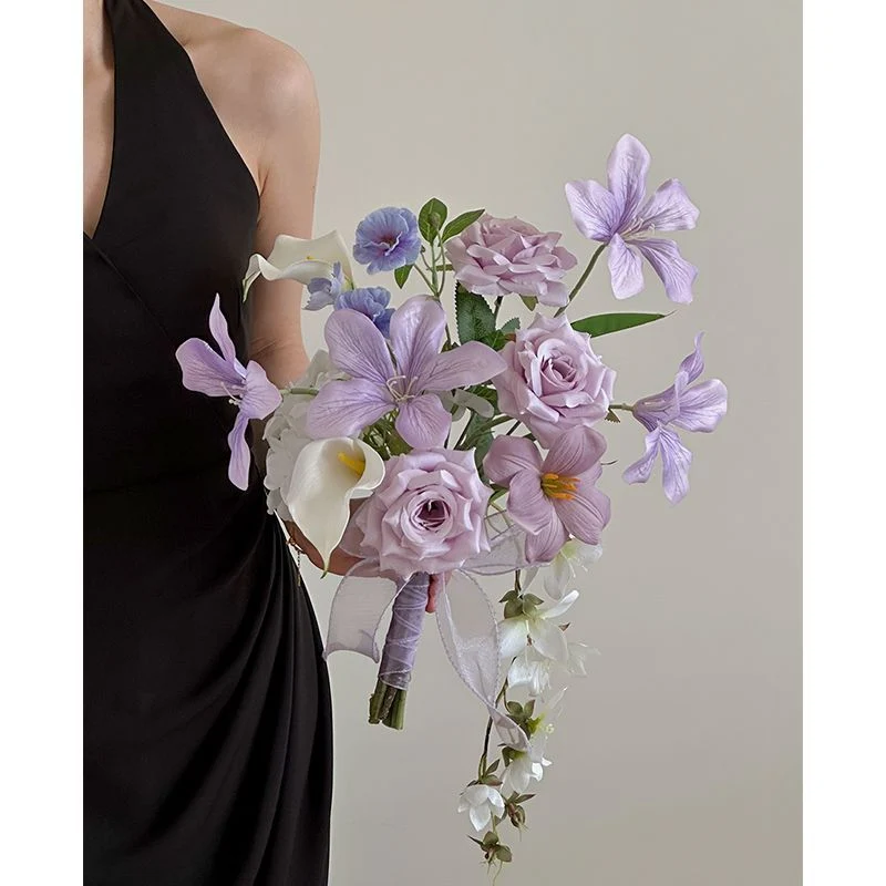 Elegante Braut Blumenstrauß