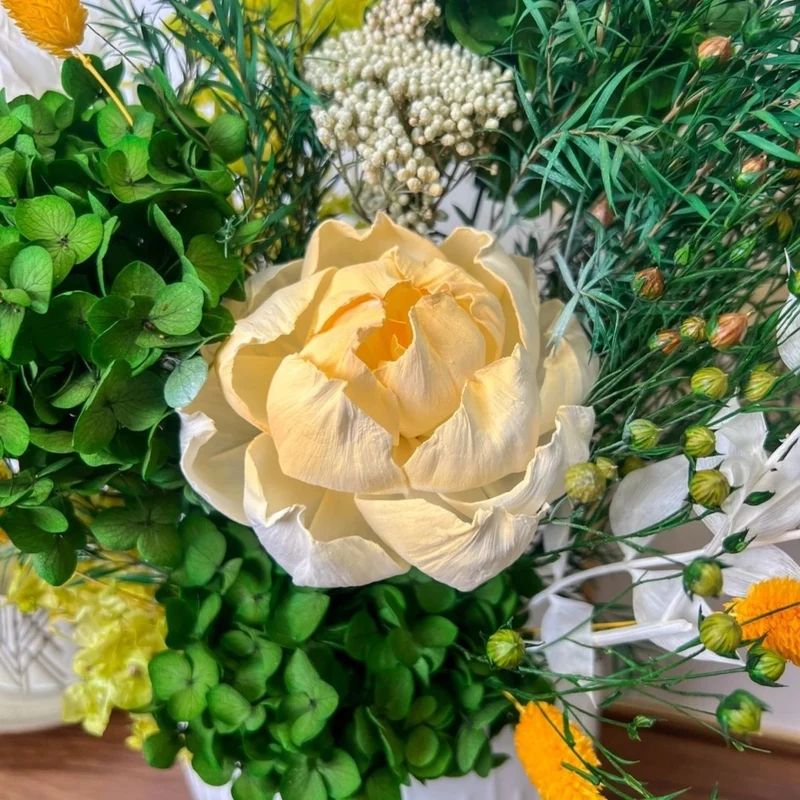 Lush Hortensie Blumenarrangement