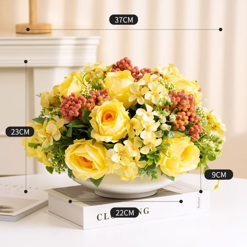 Lebensechte dekorative Blumenmittelstück