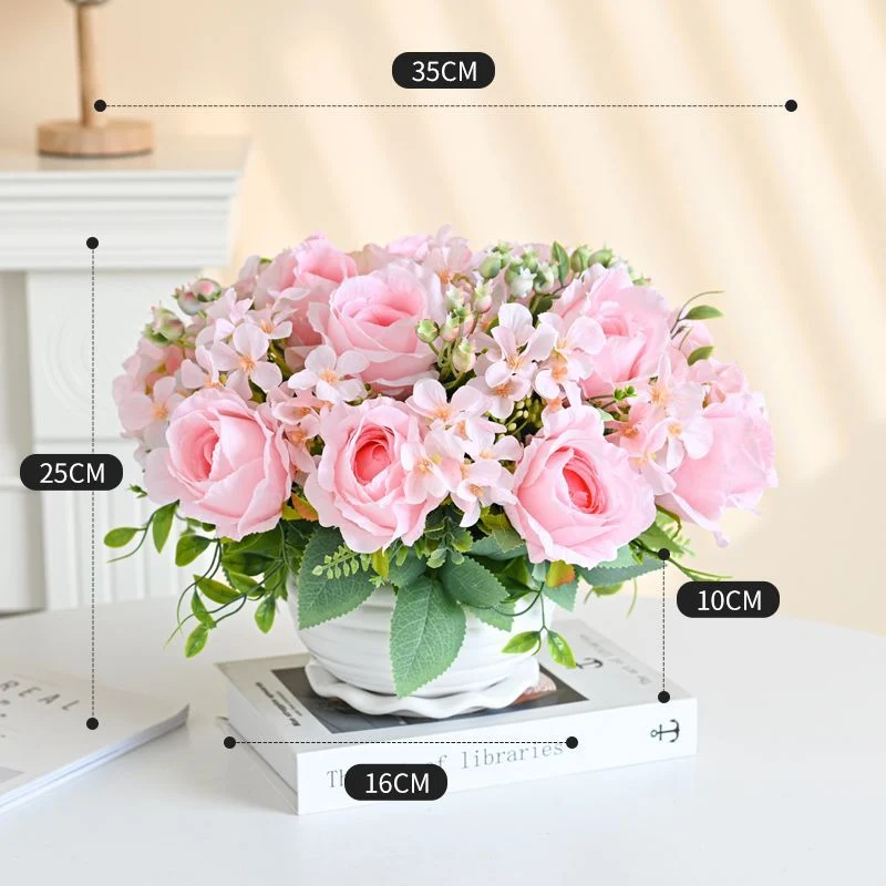 Lebensechte dekorative Blumenmittelstück
