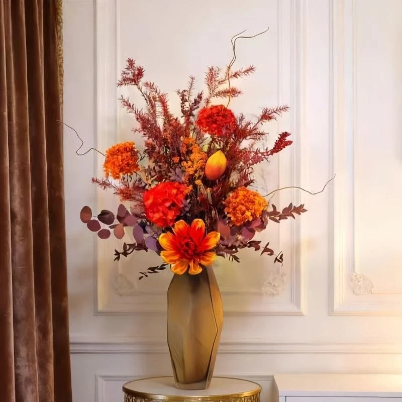 Exquisite Trockenblumen-Tischdeko