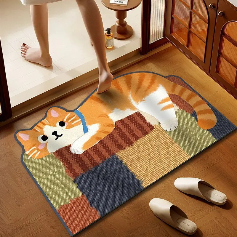 Cartoon Cat-Themen Innenbereich Matte