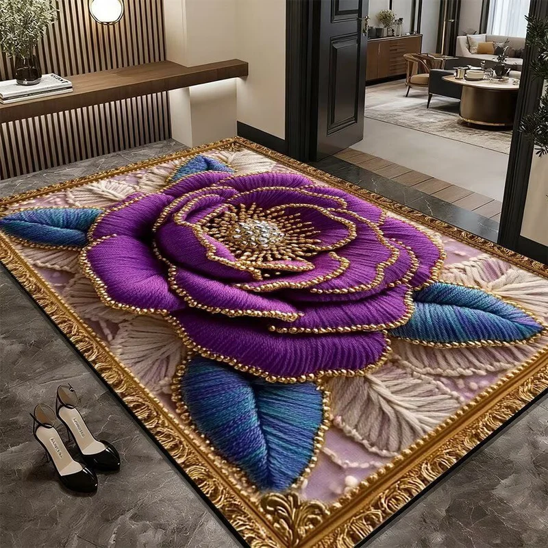 Künstlerischer Floralbereichsteppich