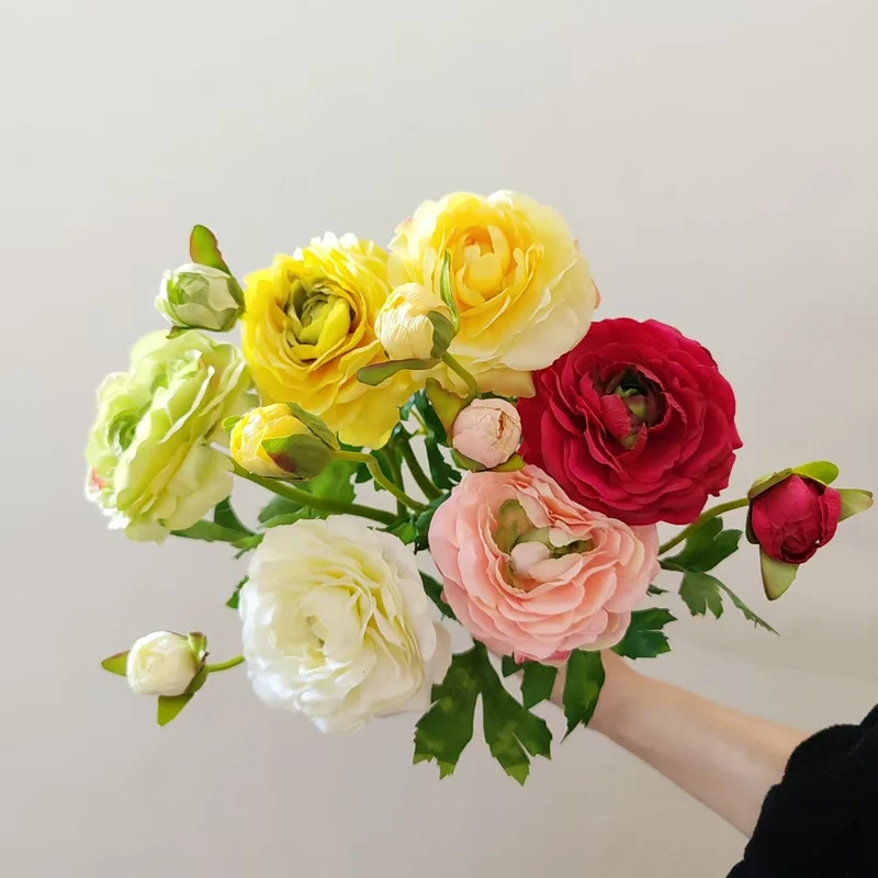 Premium Realistische Gartenrose Stiel