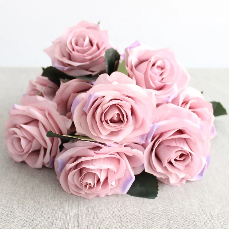 Premium Lebensgroße Künstliche Rosenstrauß