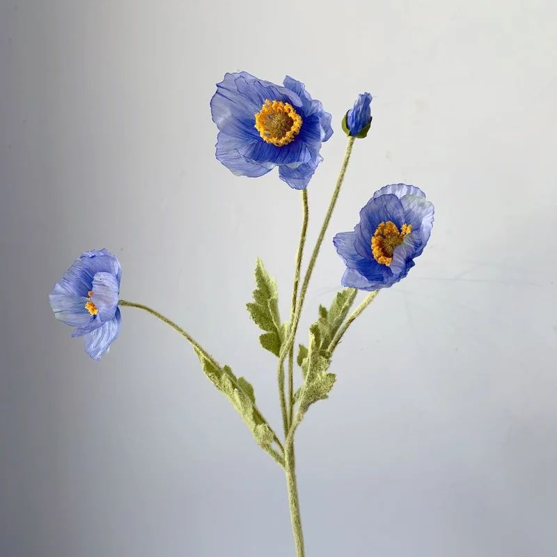 Lebensechte Mohnblumenstiel