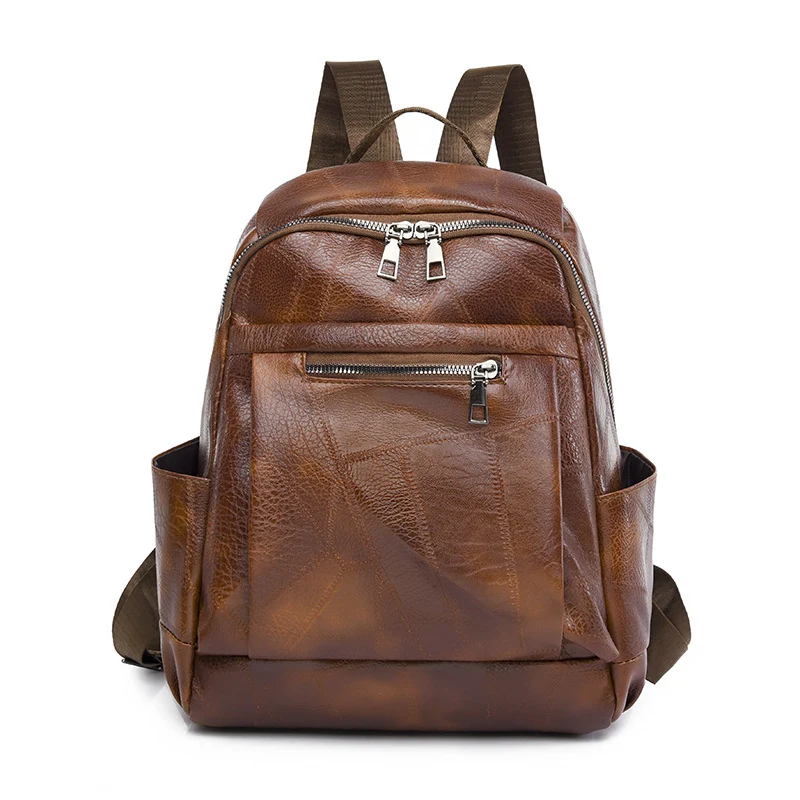 Luxuriöser Multi-Compartment Leder Rucksack Karnz