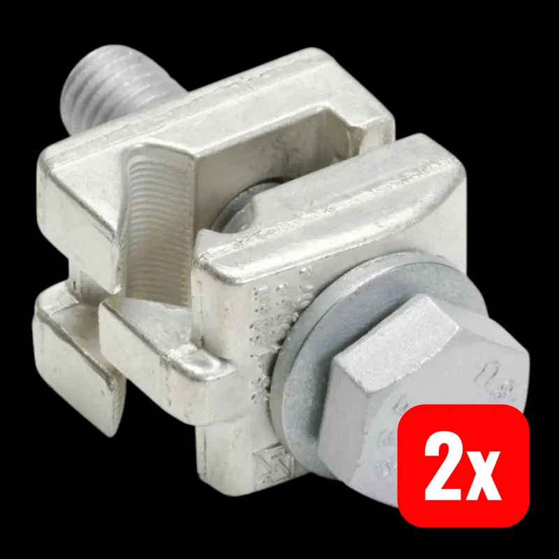 B-Ware Hager Schalenklemme Klemme Zähleranschlusssäule M12x55 Anschlusszubehör 2STÜCK