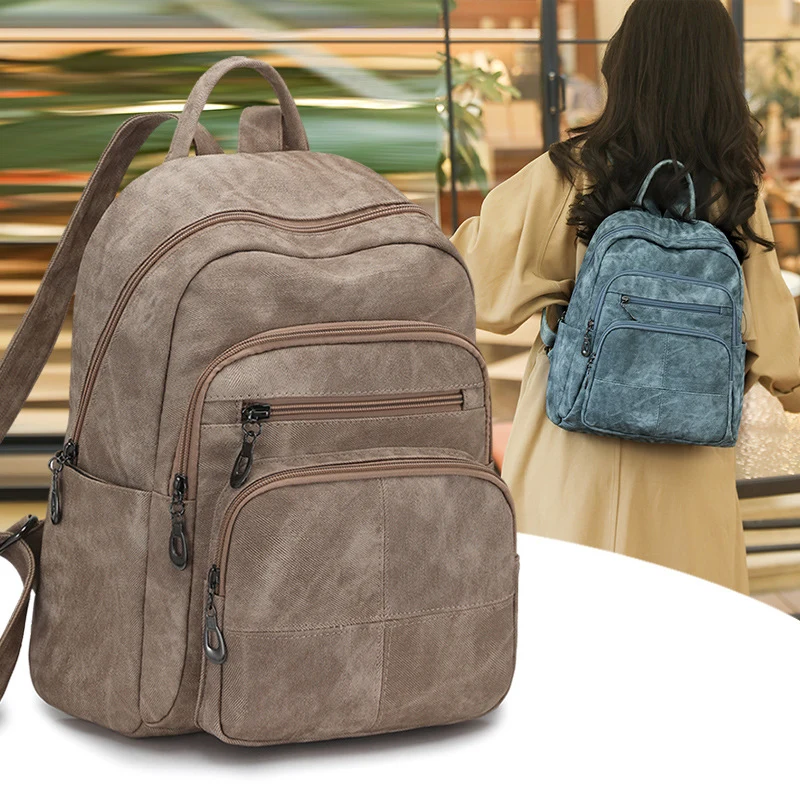 Vintage Leder Rucksack Karnz