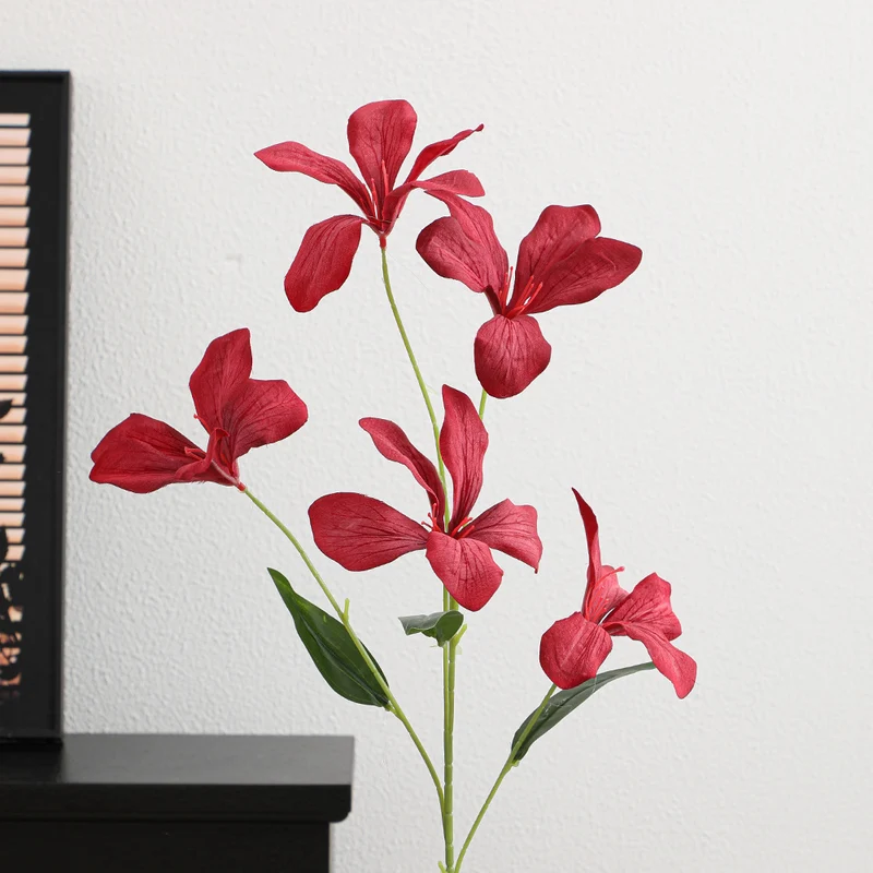 Künstlicher Orchideenblütenzweig mit filigranen Blüten Karnz