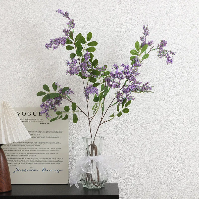 Künstlicher Blütenzweig mit lebendigen lila Blüten Karnz