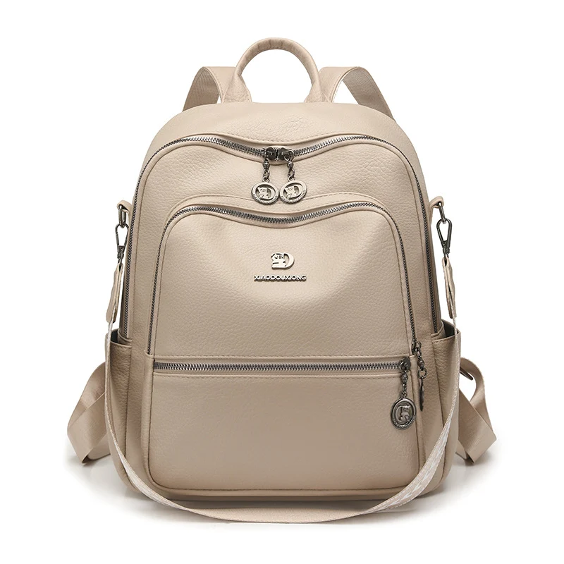 Multi-Funktionaler Leder-Rucksack Karnz