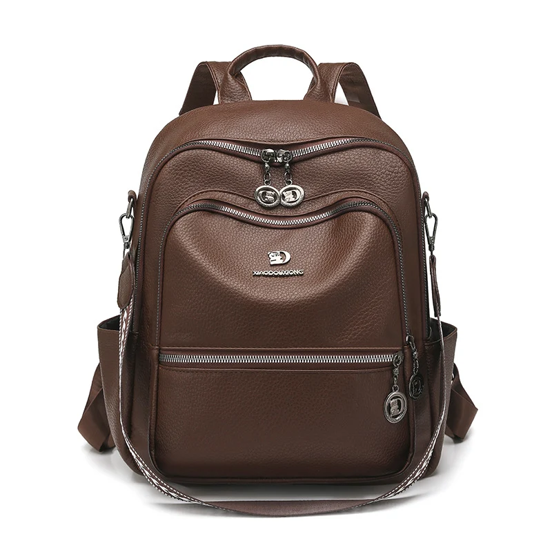 Multi-Funktionaler Leder-Rucksack Karnz
