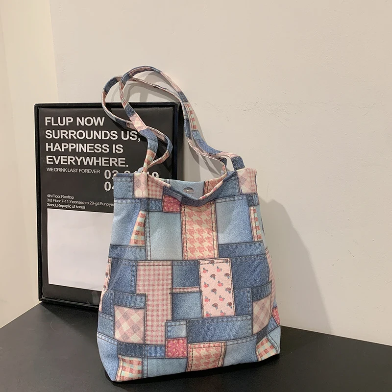 Stylische Patchwork-Tasche