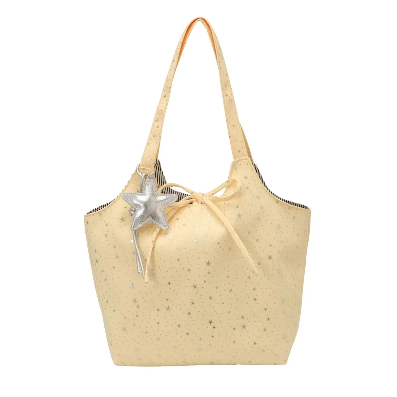 Stylische Canvas-Tote-Bag mit mehreren Taschen
