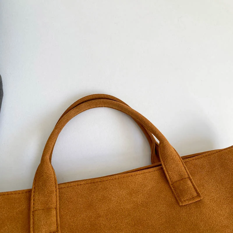 Stylische Faux Wildleder Tragetasche