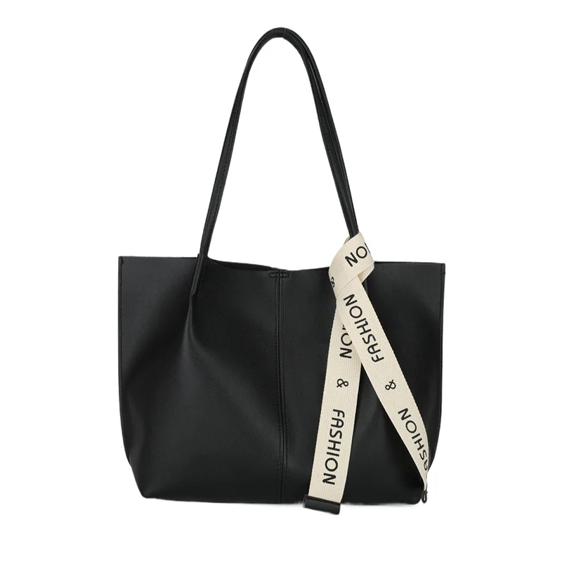Stilvolle Kunstleder Tote Bag mit strukturiertem Griff