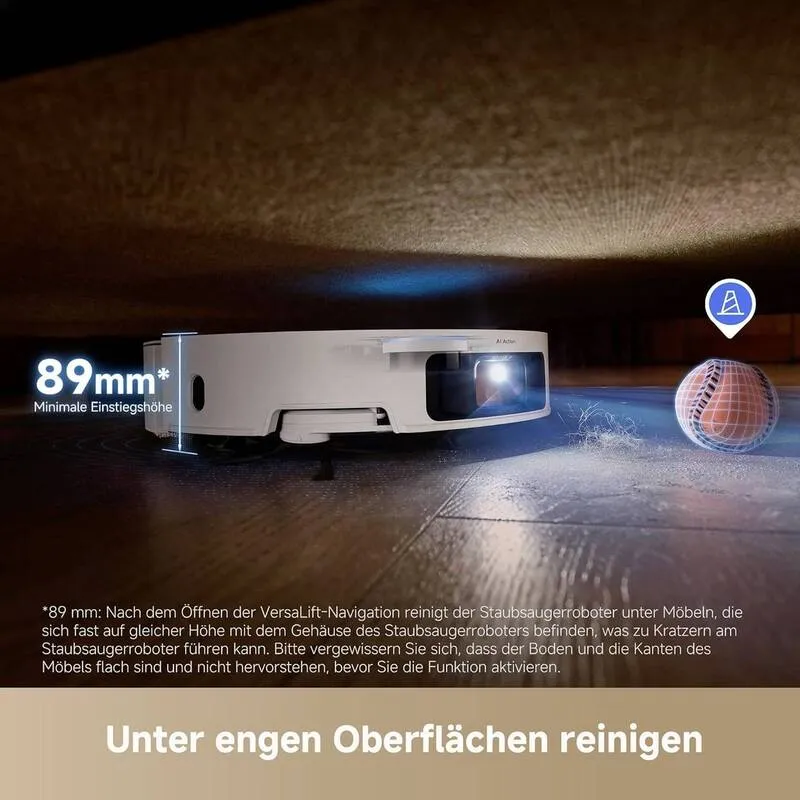 B-Ware Dreame Saugroboter Reinigungsgerät DREAME X50 Ultra White Staubsauger Weiß