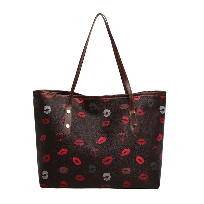 Lip Print Mode Tragetasche