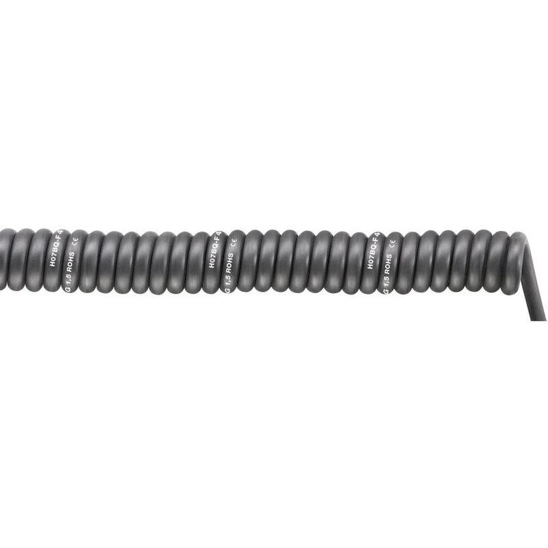 B-Ware LAPP Spiralkabel 2000mm 6000mm SPIRAL H07BQ-F Kabel Schwarz Polyurethan 3G 1.5mm
