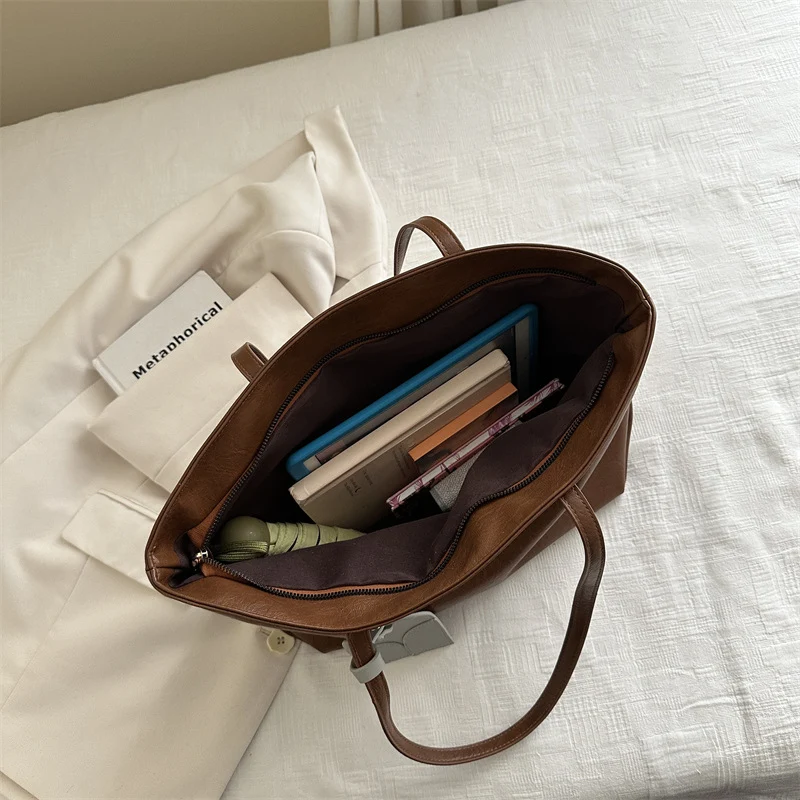 Elegante Faux-Leder Tote Bag