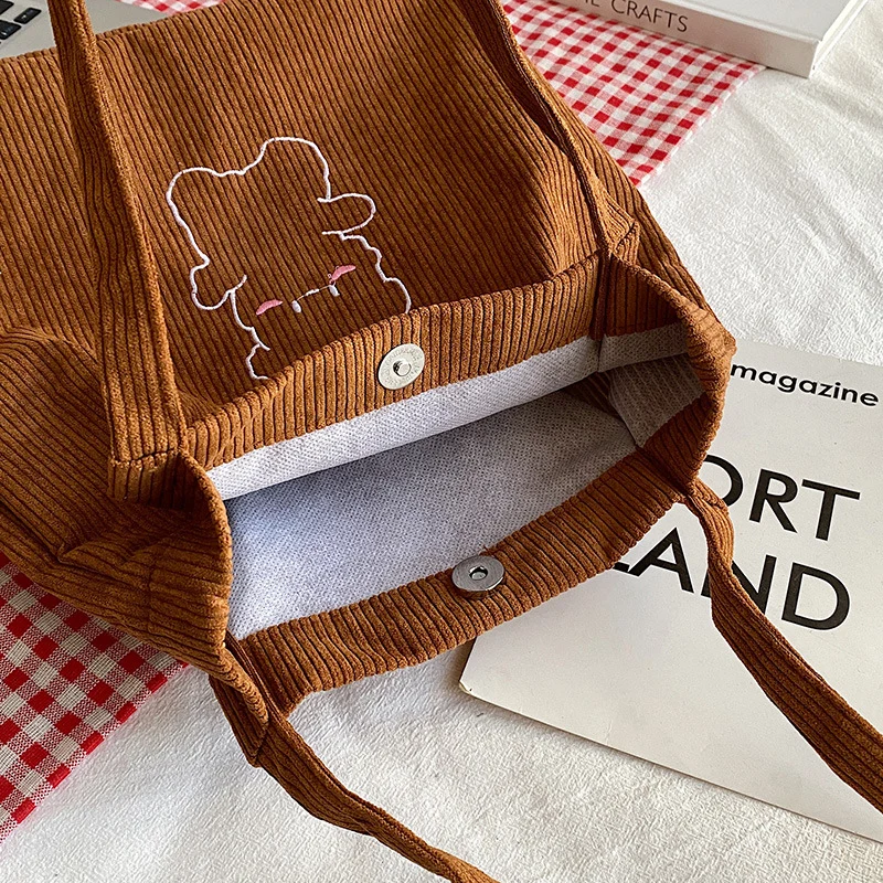 Süßer Cartoon Bär Canvas Tasche