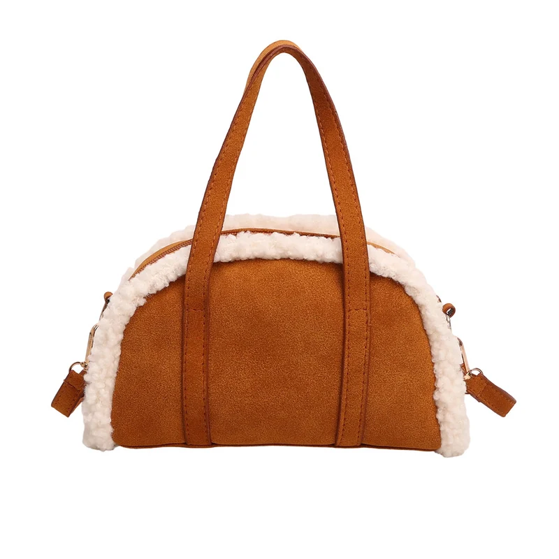 Gemütliche Kunstwildlederhandtasche