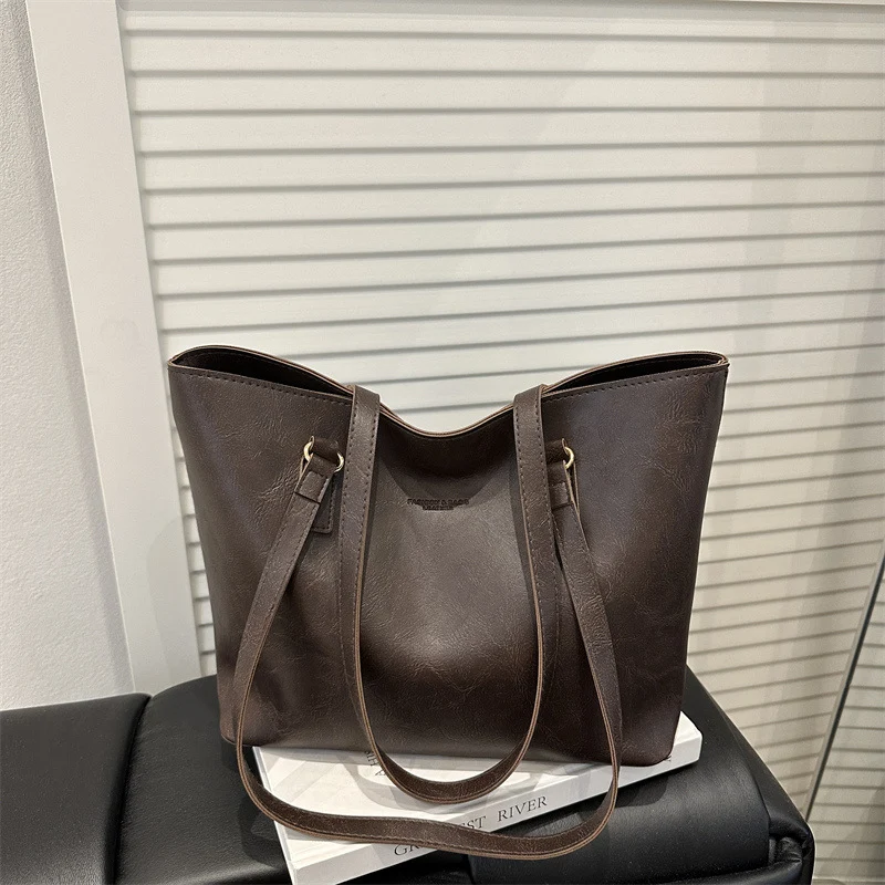 Klassische Vegane Leder Schulter Tasche