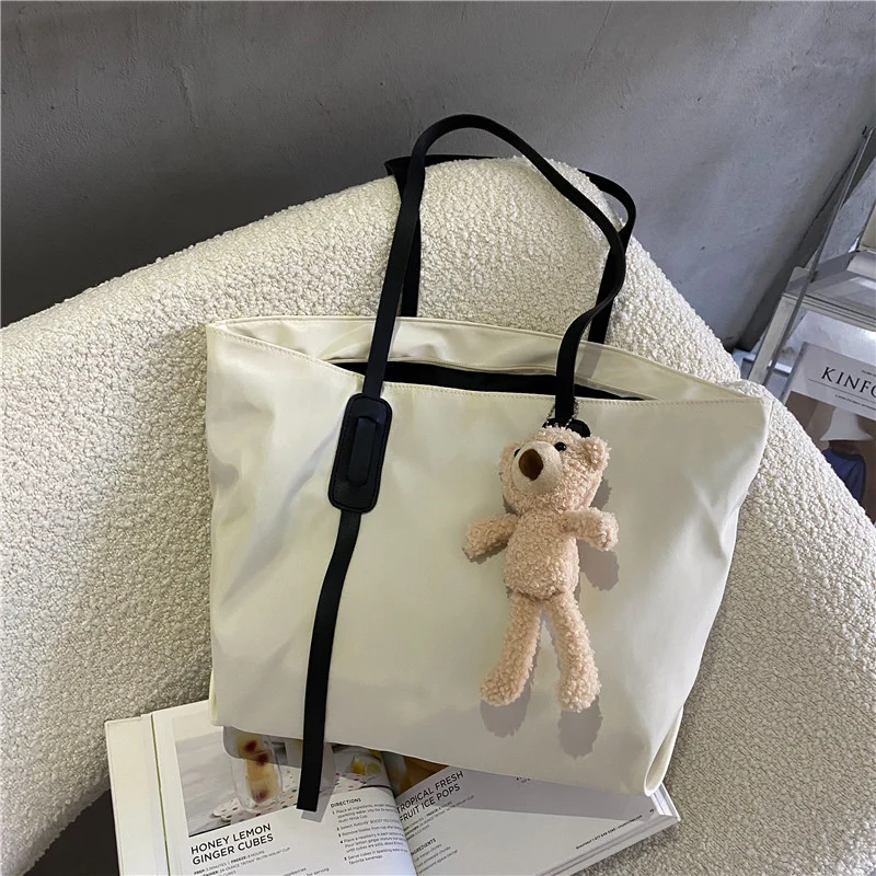 Charmantes Plüschbär Schlüsselanhänger Tote Bag