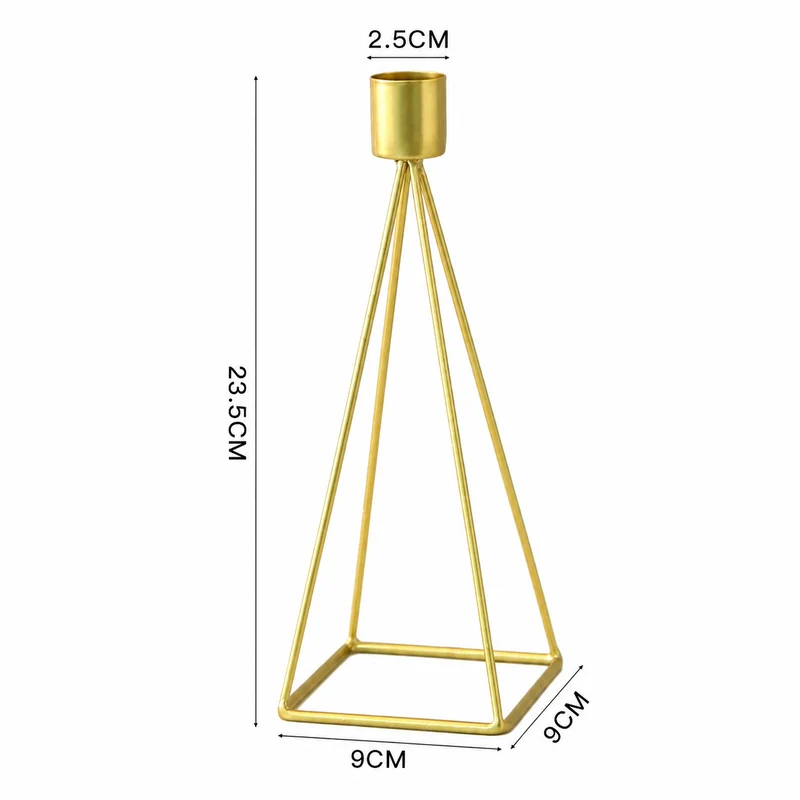 Moderner geometrischer Kerzenhalter