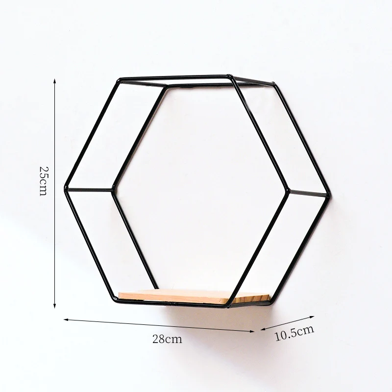 Hexagonale Wandmontage-Regal