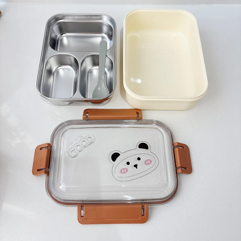 Spaßförmige Mehrbereich-Edelstahl-Lunchbox