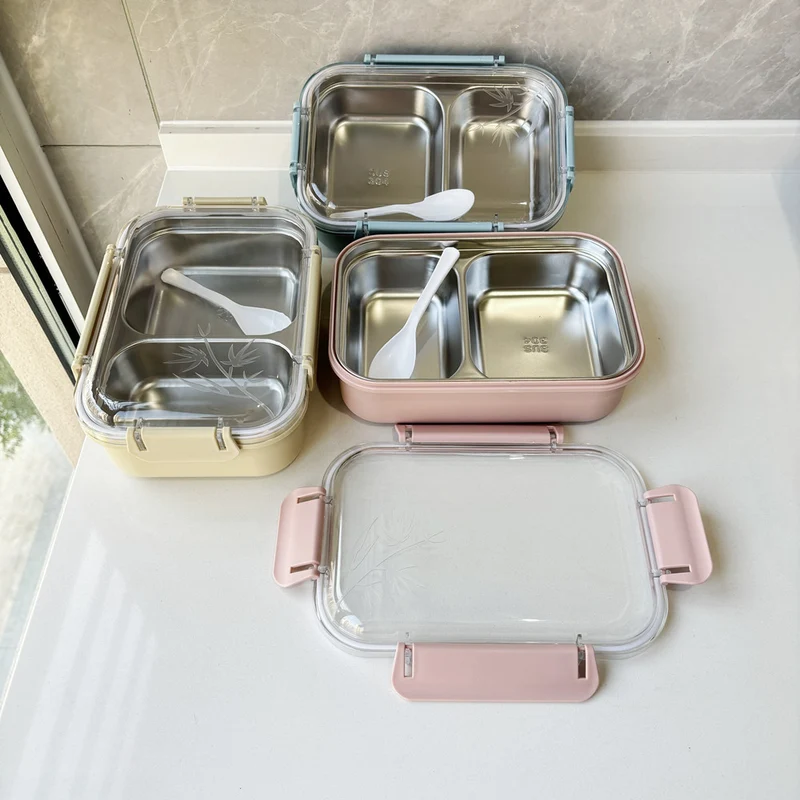 Dual-Compartment Edelstahl Brotdose
